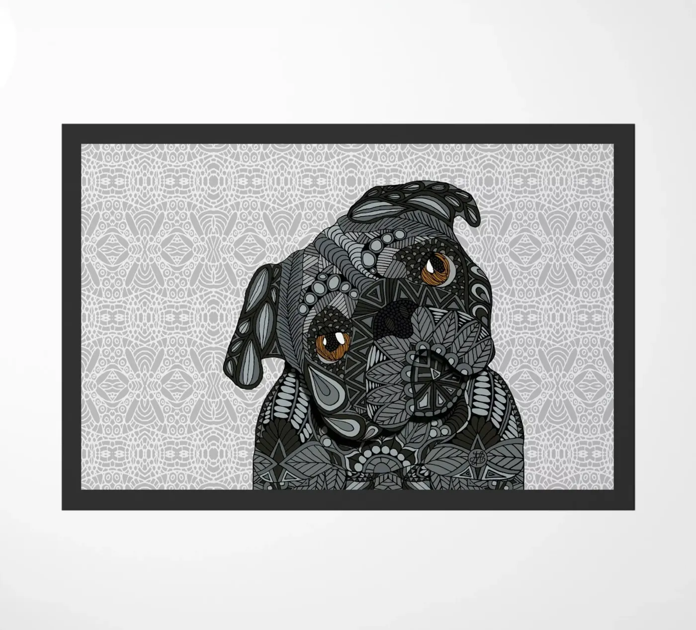 Black Pug zerbino da Angelika Parker