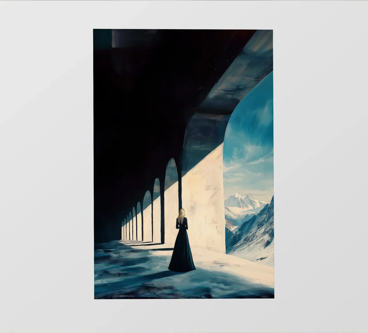 Castle on a mountain telo in pvc da Synthaira