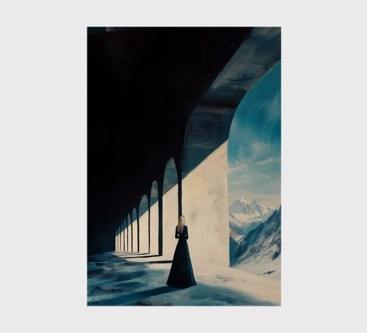 Castle on a mountain notebook by Synthaira