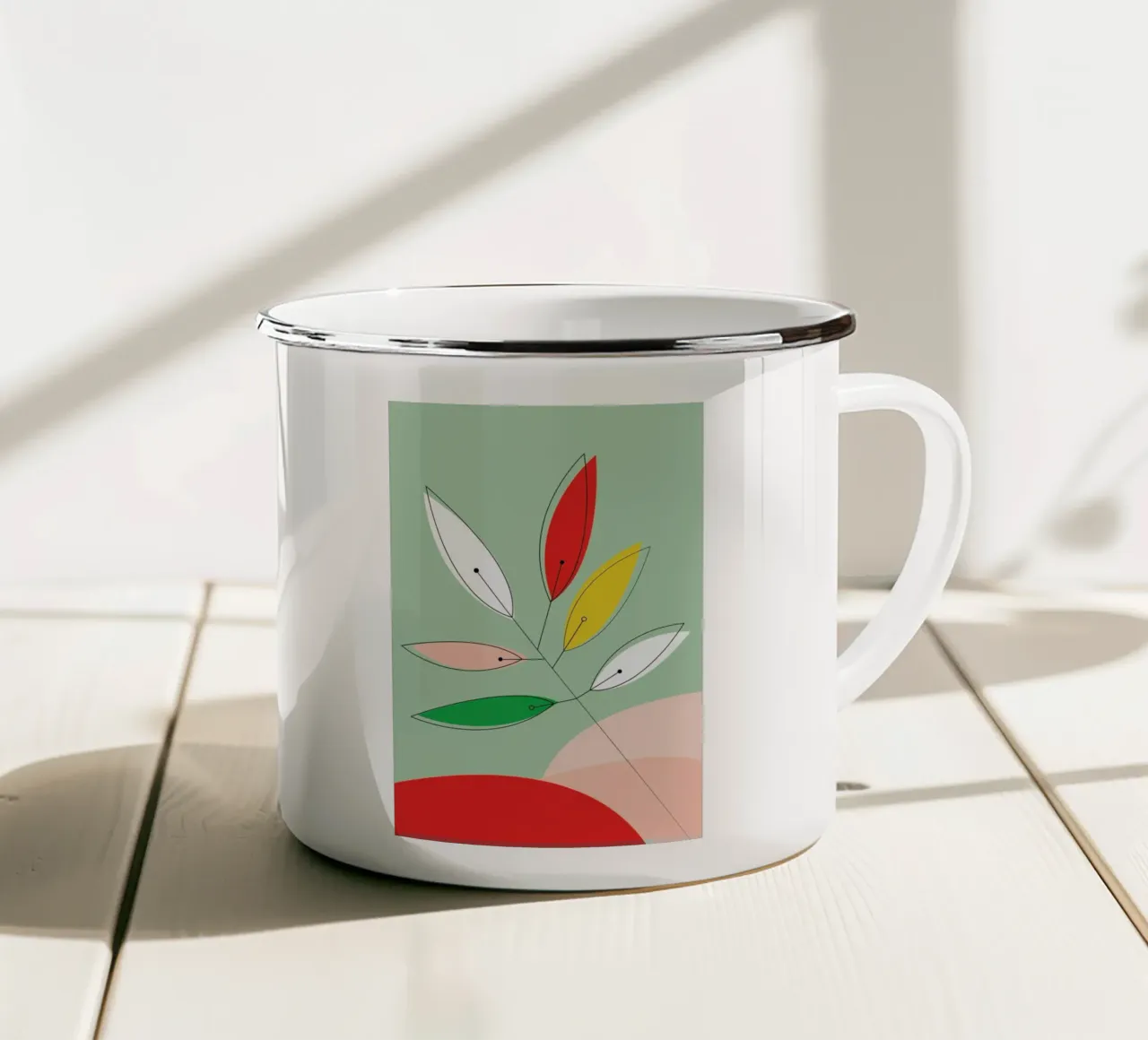 Colorful Twig tazza in smalto da XOXO Arte