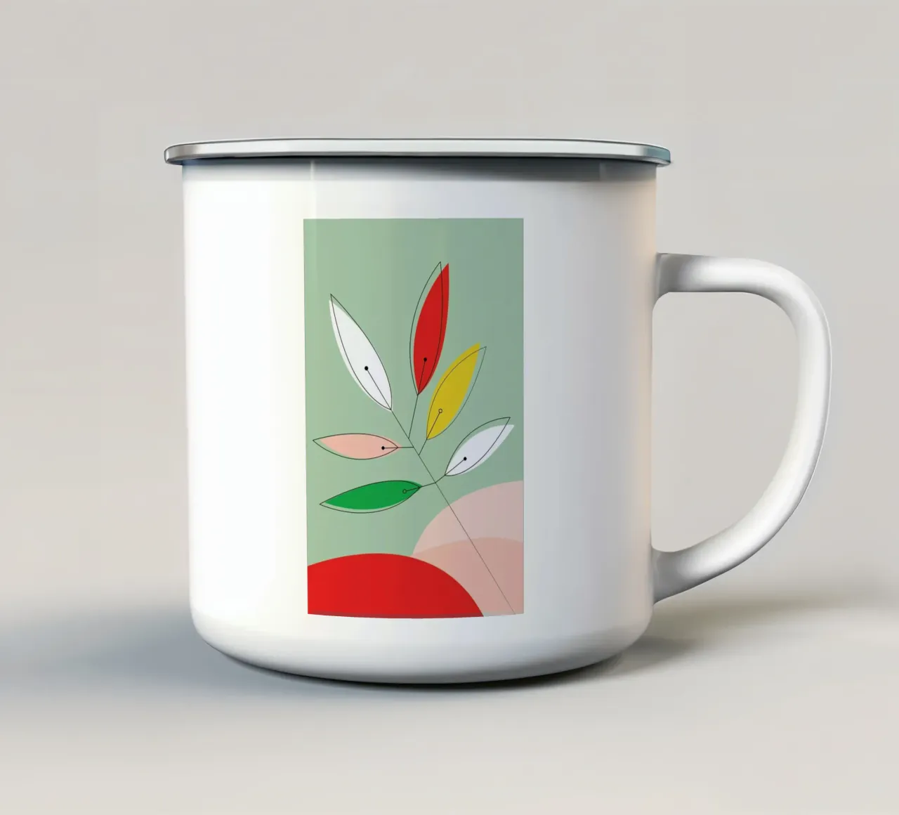 Colorful Twig tazza in smalto da XOXO Arte