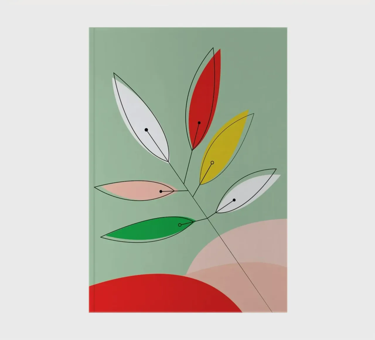 Colorful Twig notebook by XOXO Arte