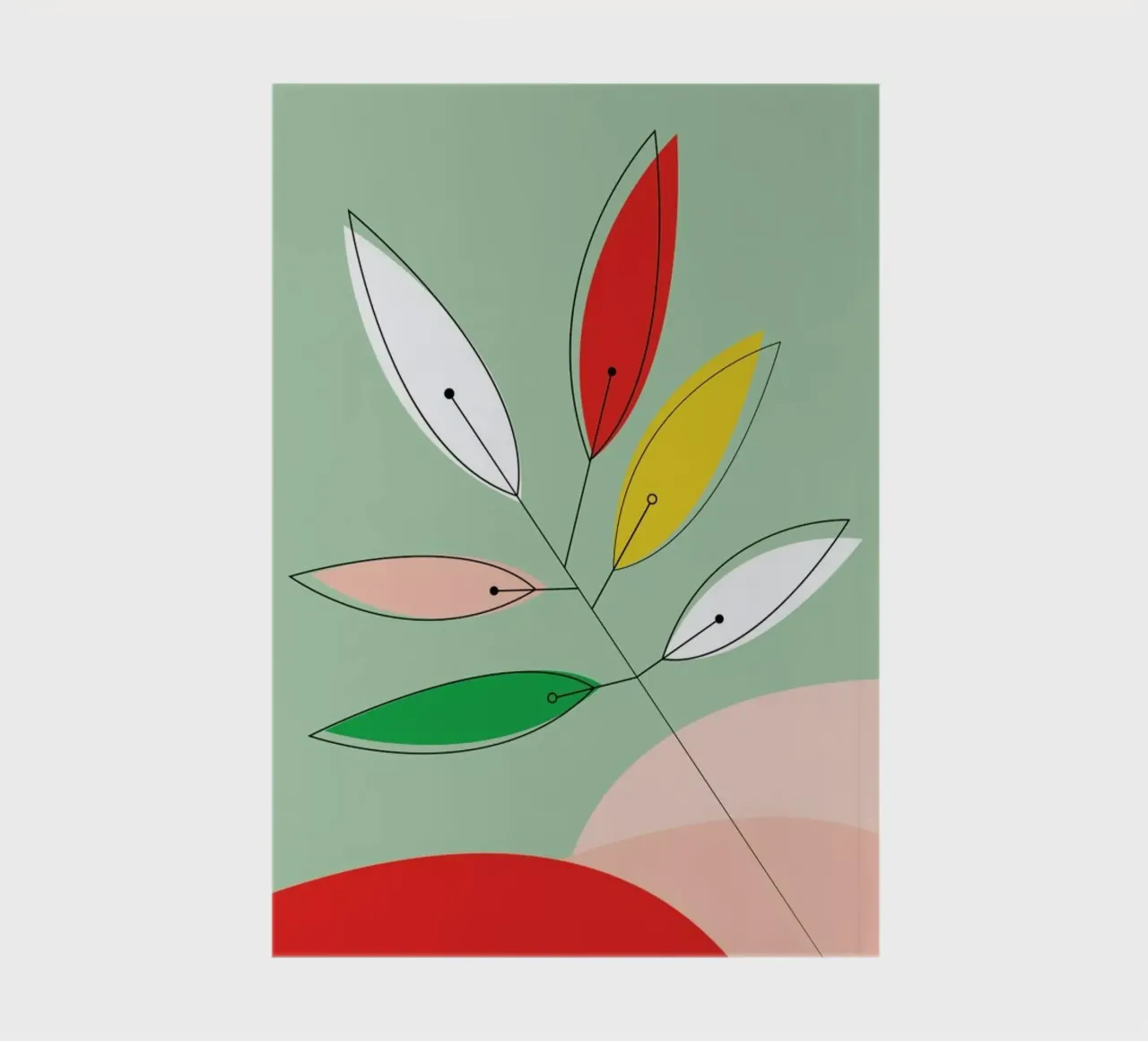 Colorful Twig notebook by XOXO Arte