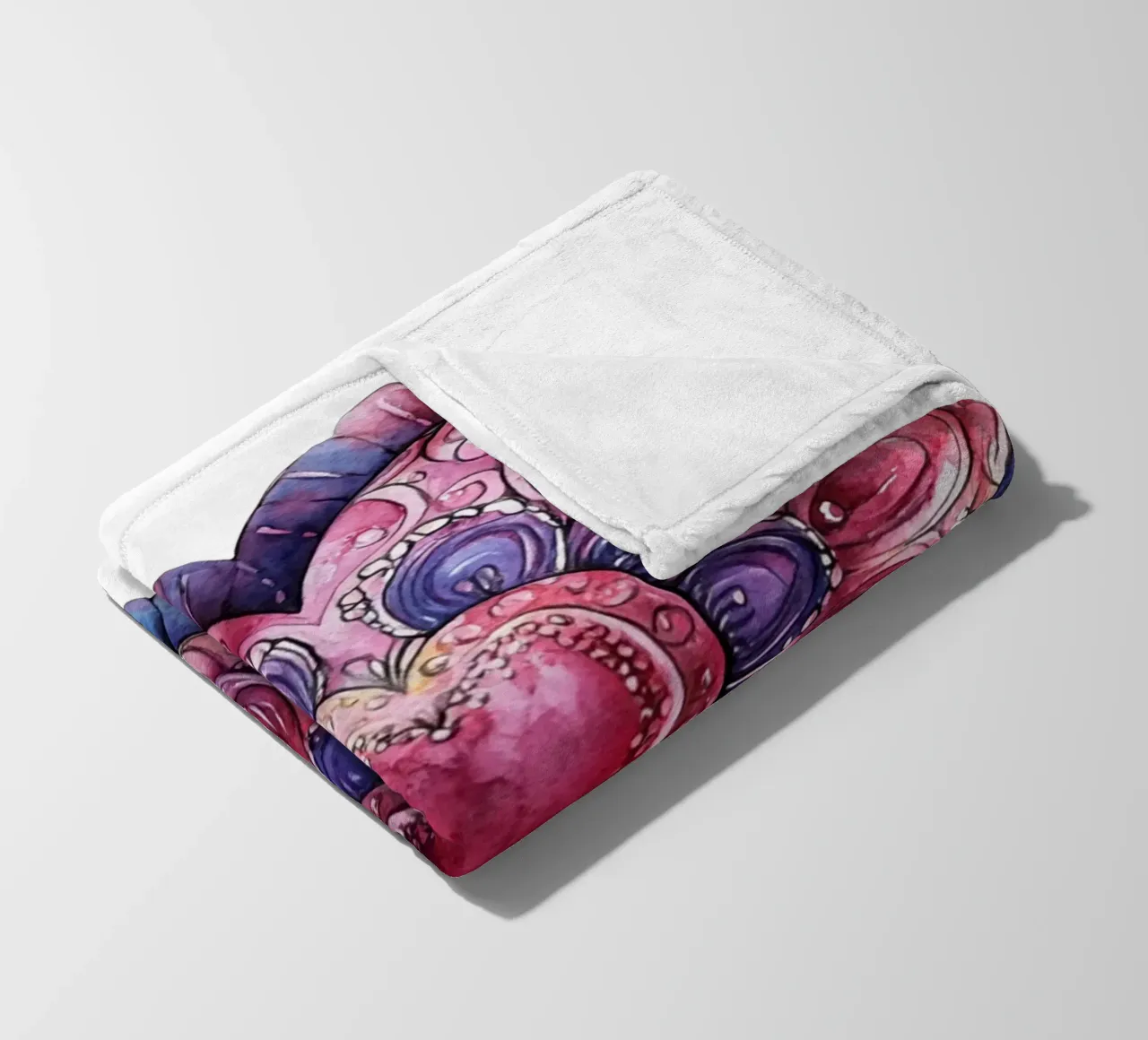 Mandala dell'amore ad acquerello coperta in pile da Spiritual Touch