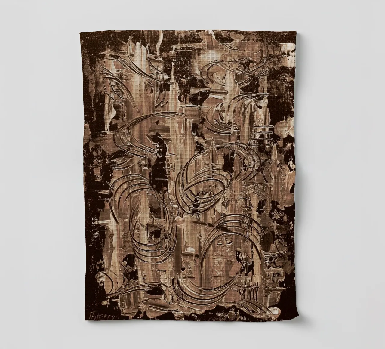 SEPIA 15 canovaccio da cucina da Thierry Vobmann Abstract painting