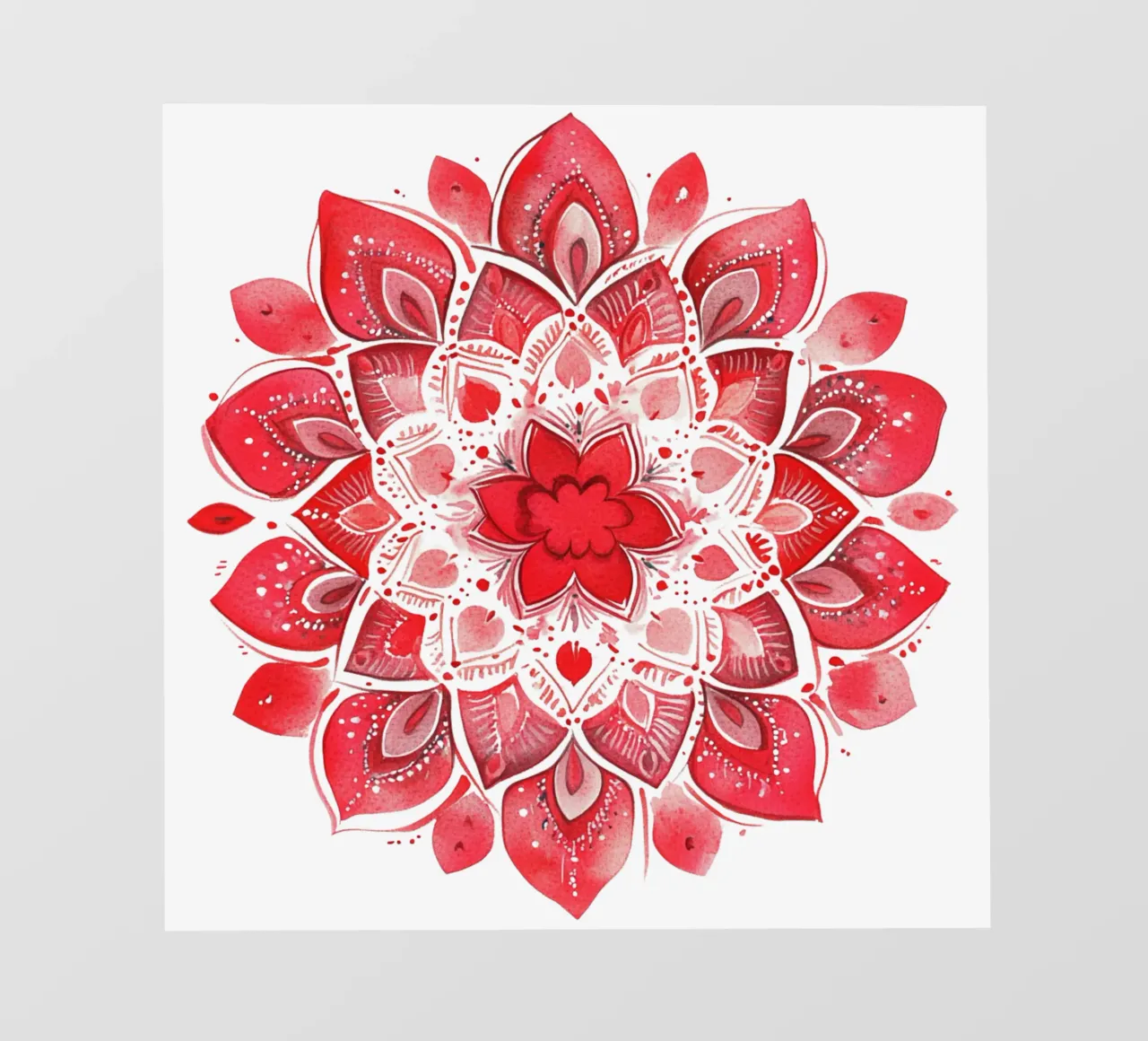 Mandala dell'amore ad acquerello pellicola backlit da Spiritual Touch
