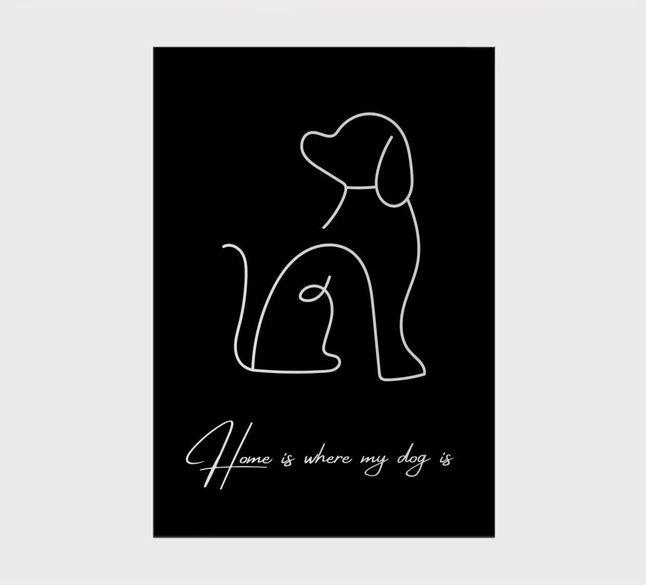 Home is where my dog is II notebook by ArtDesign by KBK