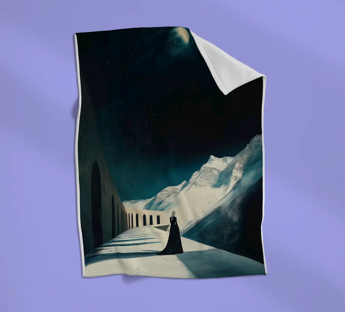 Fullmoon Fleecedecke von Synthaira