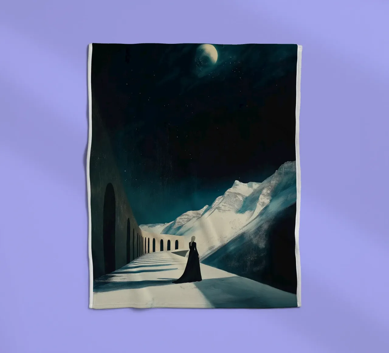 Fullmoon fleecedeken van Synthaira