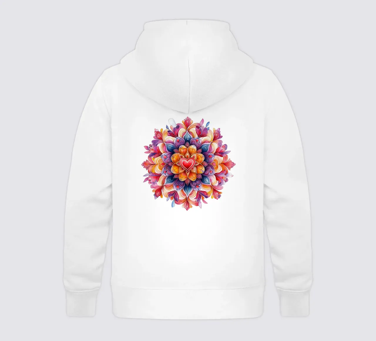 Aquarell-Liebes-Mandala Kinder Hoodie von Spiritual Touch