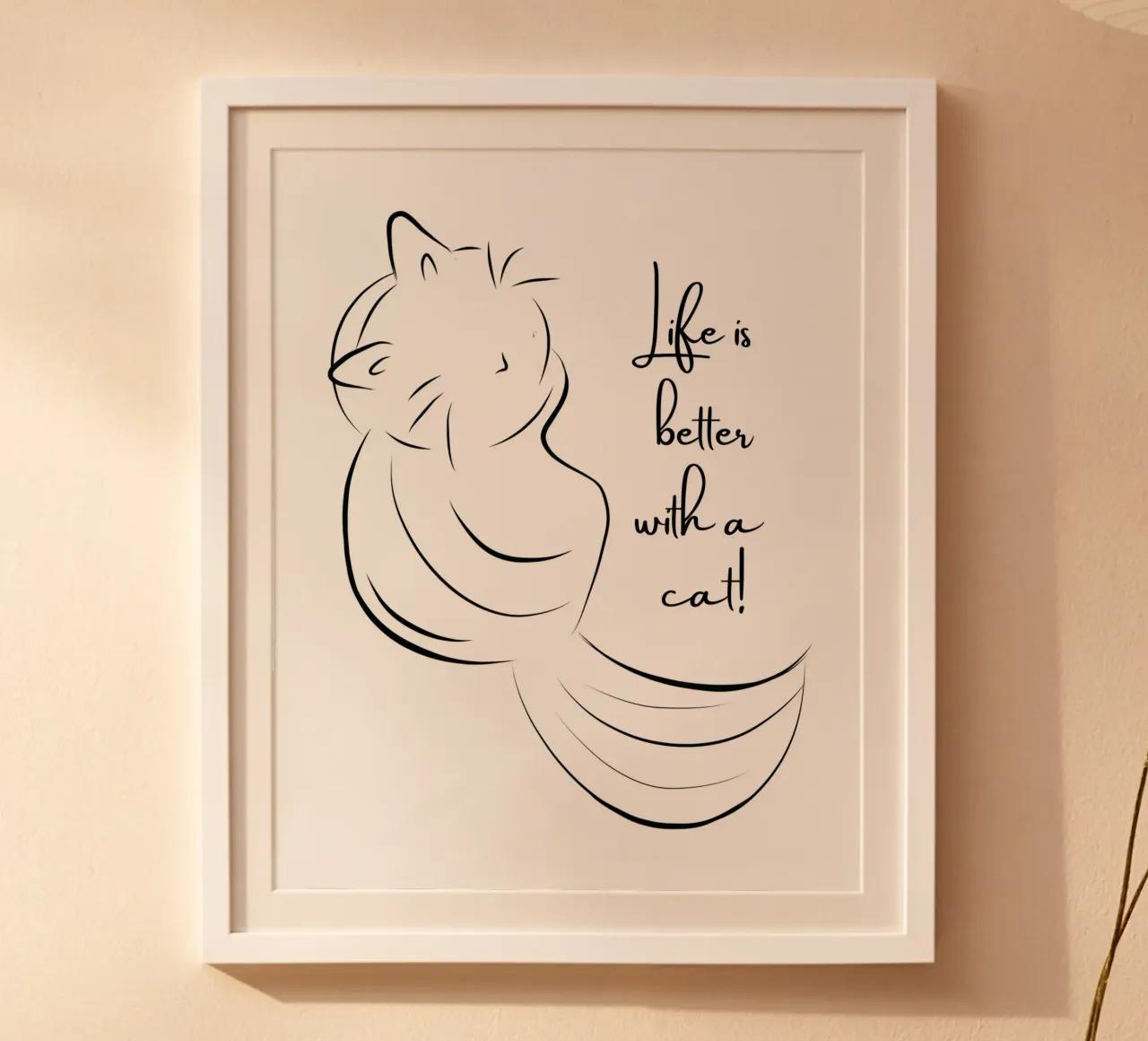 La vita è migliore con un gatto! carta hahnemühle da ArtDesign by KBK