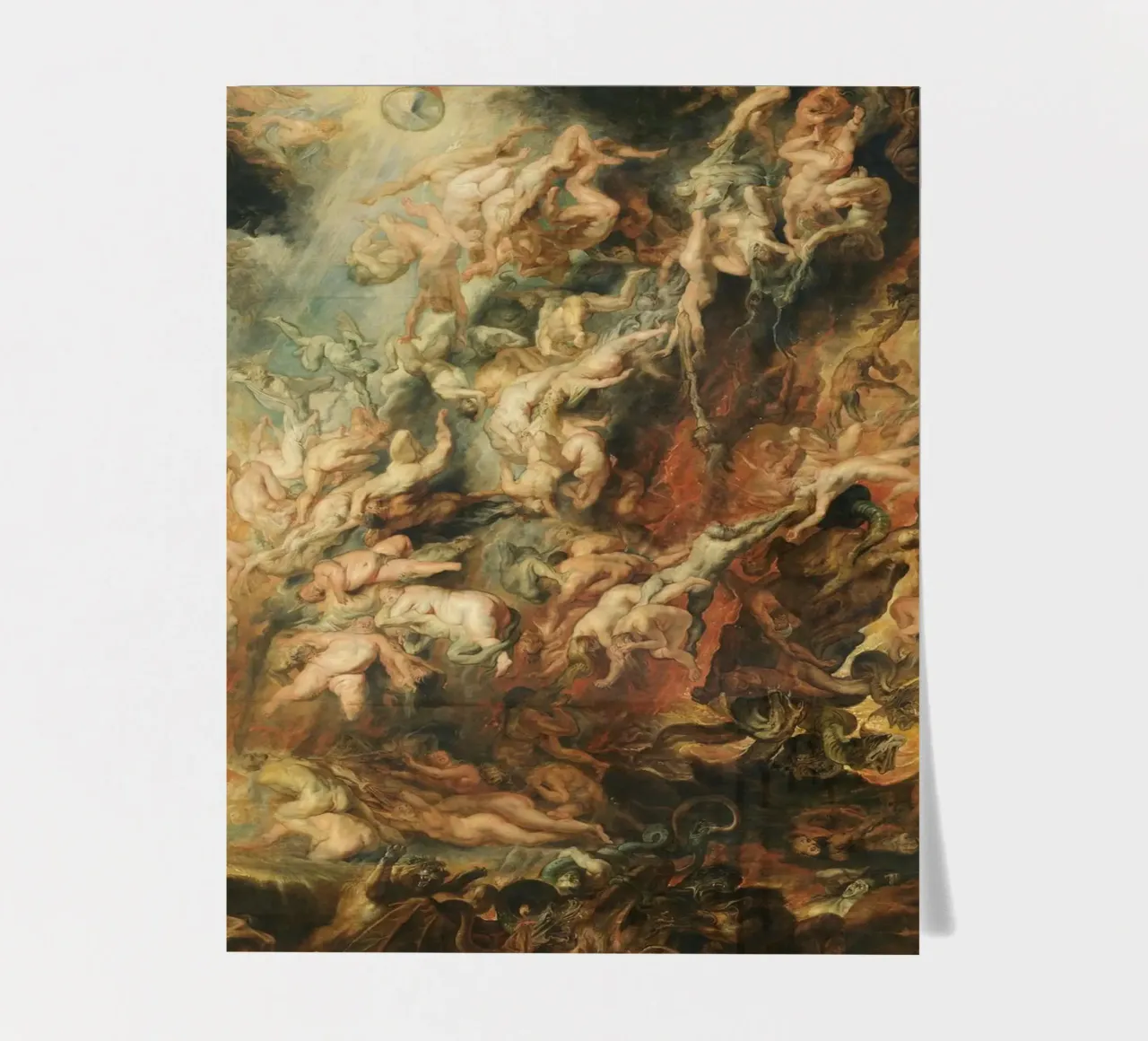 Peter Paul Rubens - La caduta dei dannati foglio adesivo da William Store