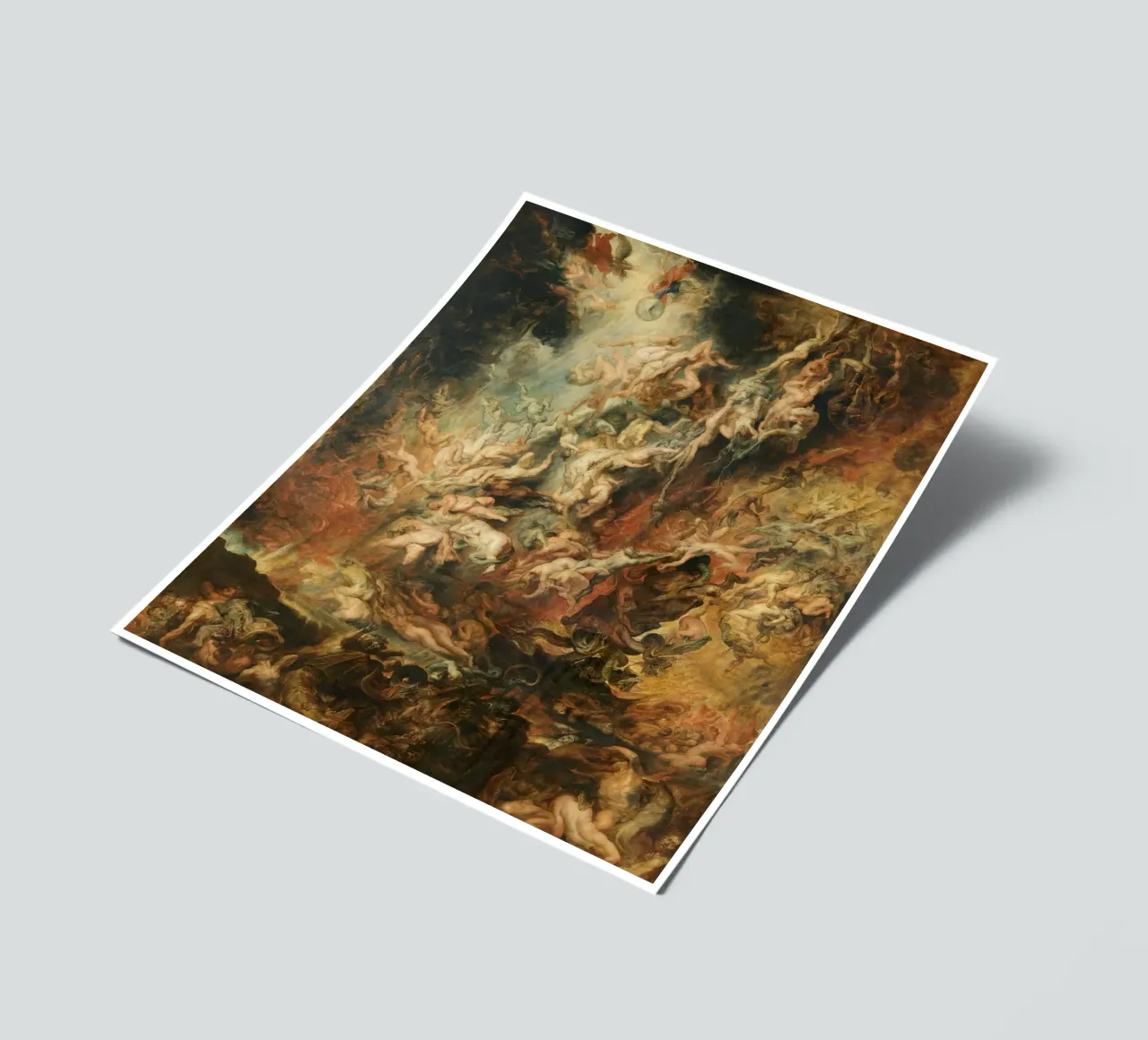 Peter Paul Rubens - La caduta dei dannati foglio adesivo da William Store