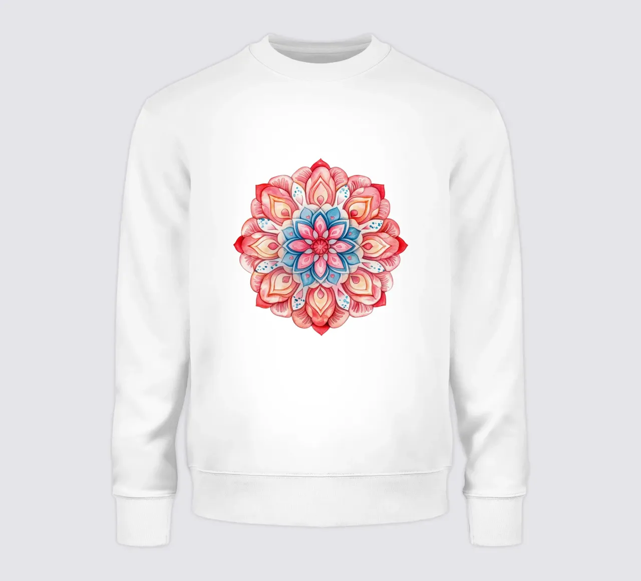 Watercolour Love Mandala sweatshirt by Spiritual Touch