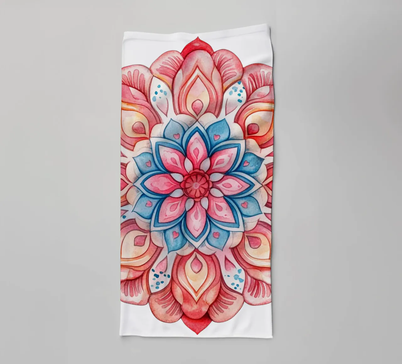 Mandala dell'amore ad acquerello asciugamano da bagno da Spiritual Touch