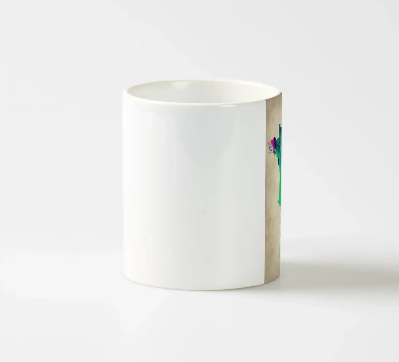 France Watercolor Map ceramic mug by Naxart