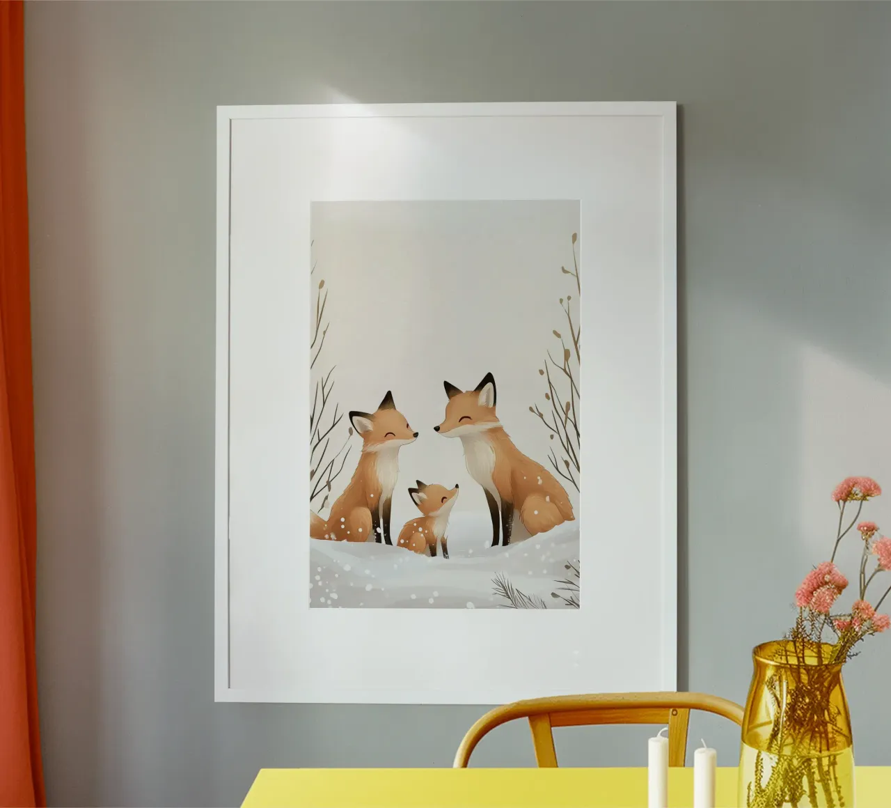 Famiglia Little Fox poster da Synthaira