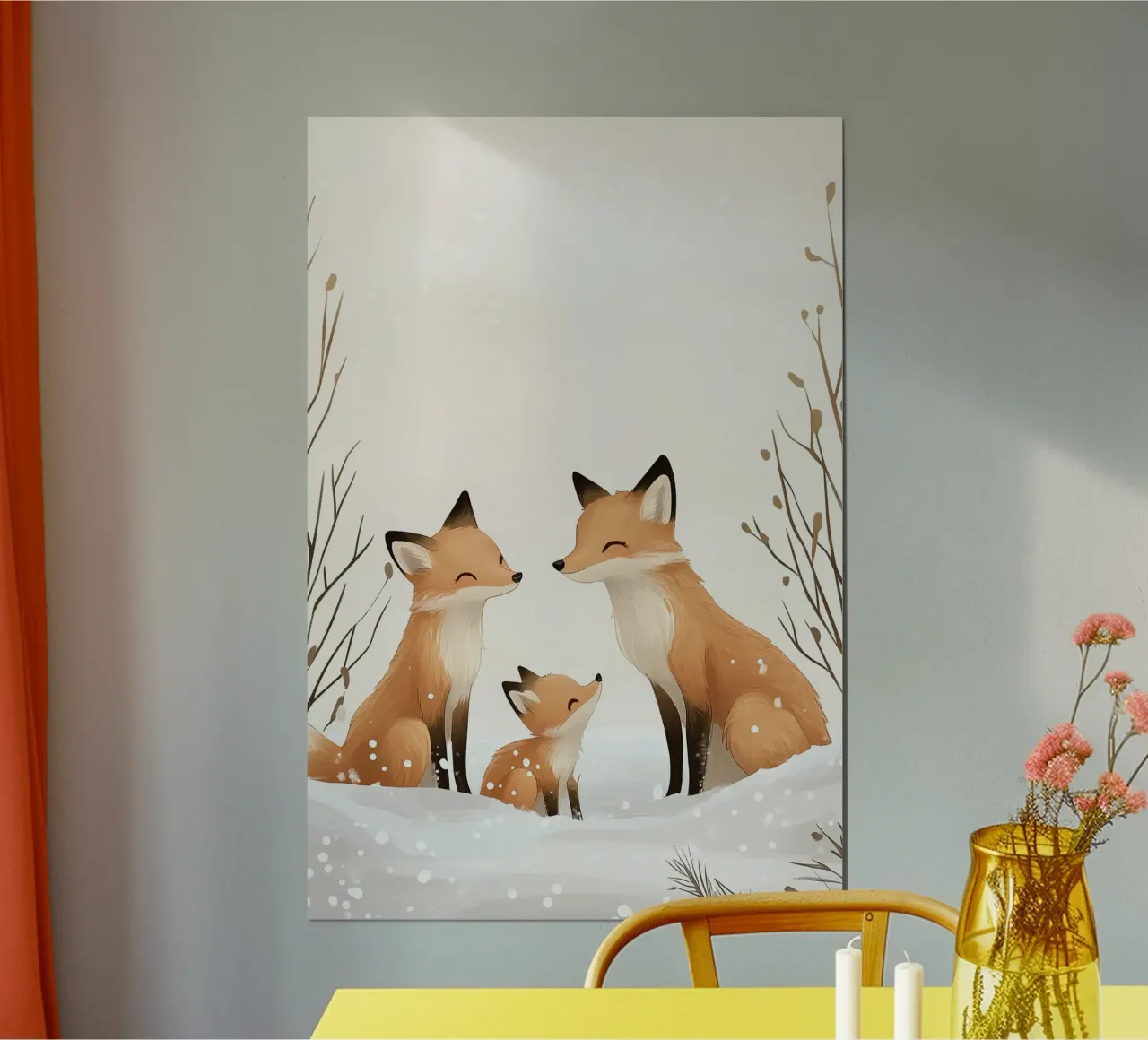 Famiglia Little Fox poster da Synthaira