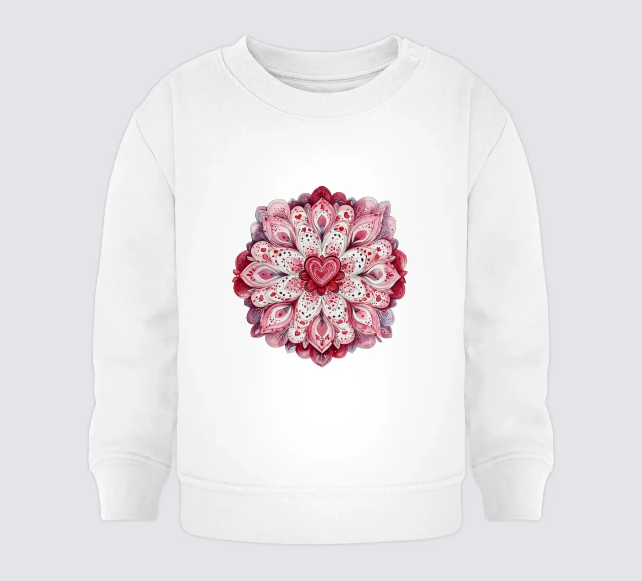 Mandala dell'amore ad acquerello felpa neonato da Spiritual Touch