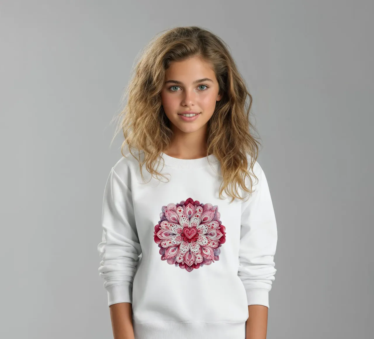Mandala del amor en acuarela sudadera para niño de Spiritual Touch