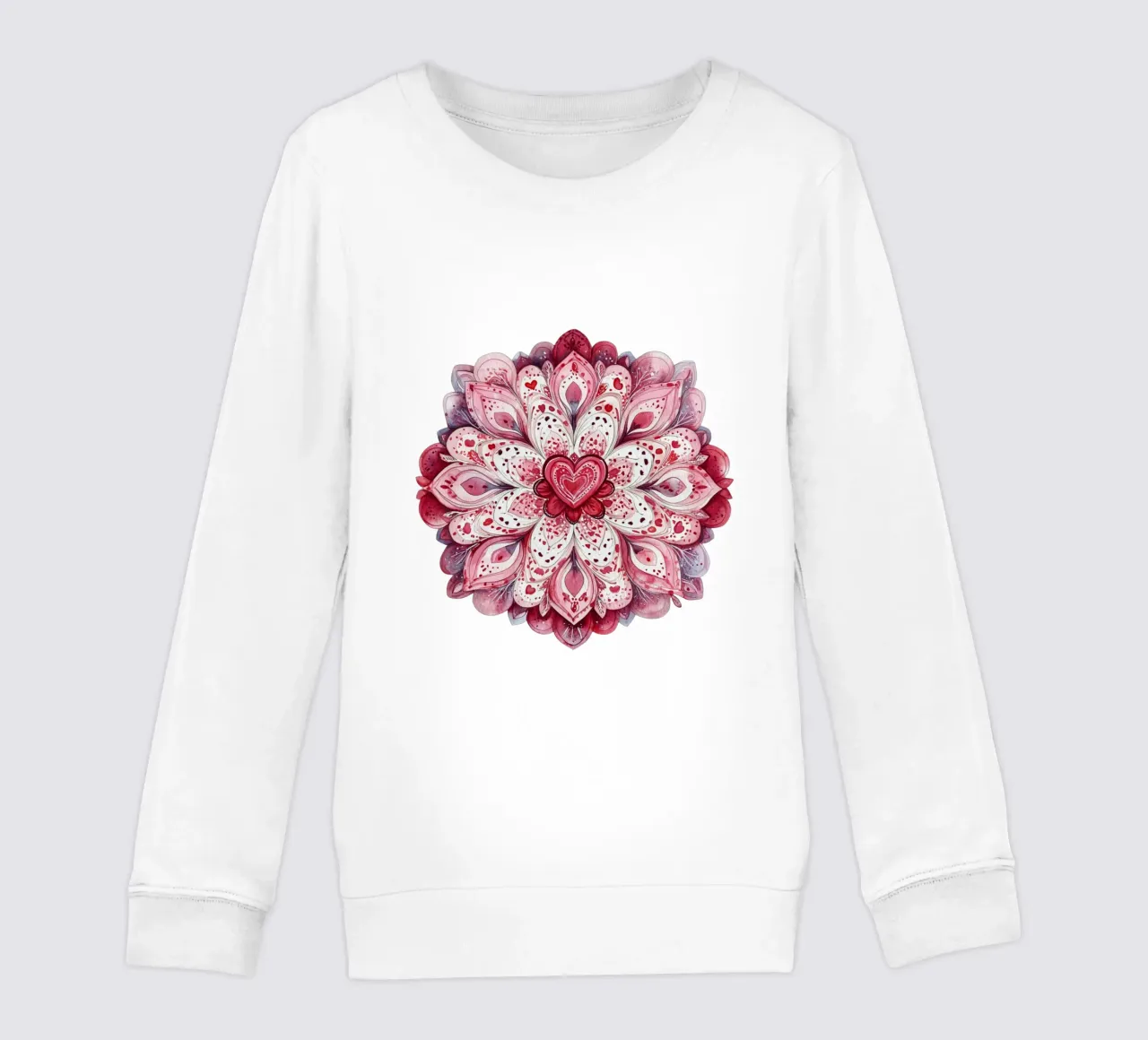 Mandala del amor en acuarela sudadera para niño de Spiritual Touch
