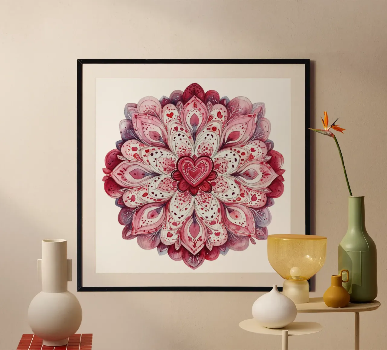 Mandala del amor en acuarela hahnemühle de Spiritual Touch