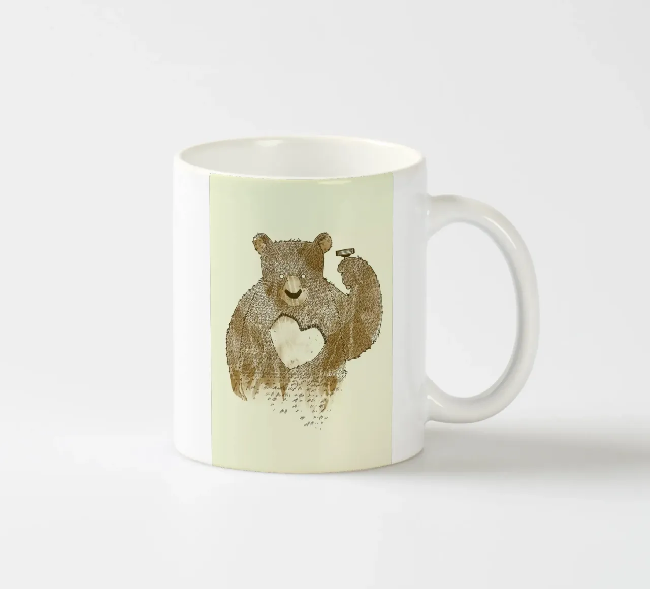 I'd Shave for You tazza in ceramica da Tobe Fonseca