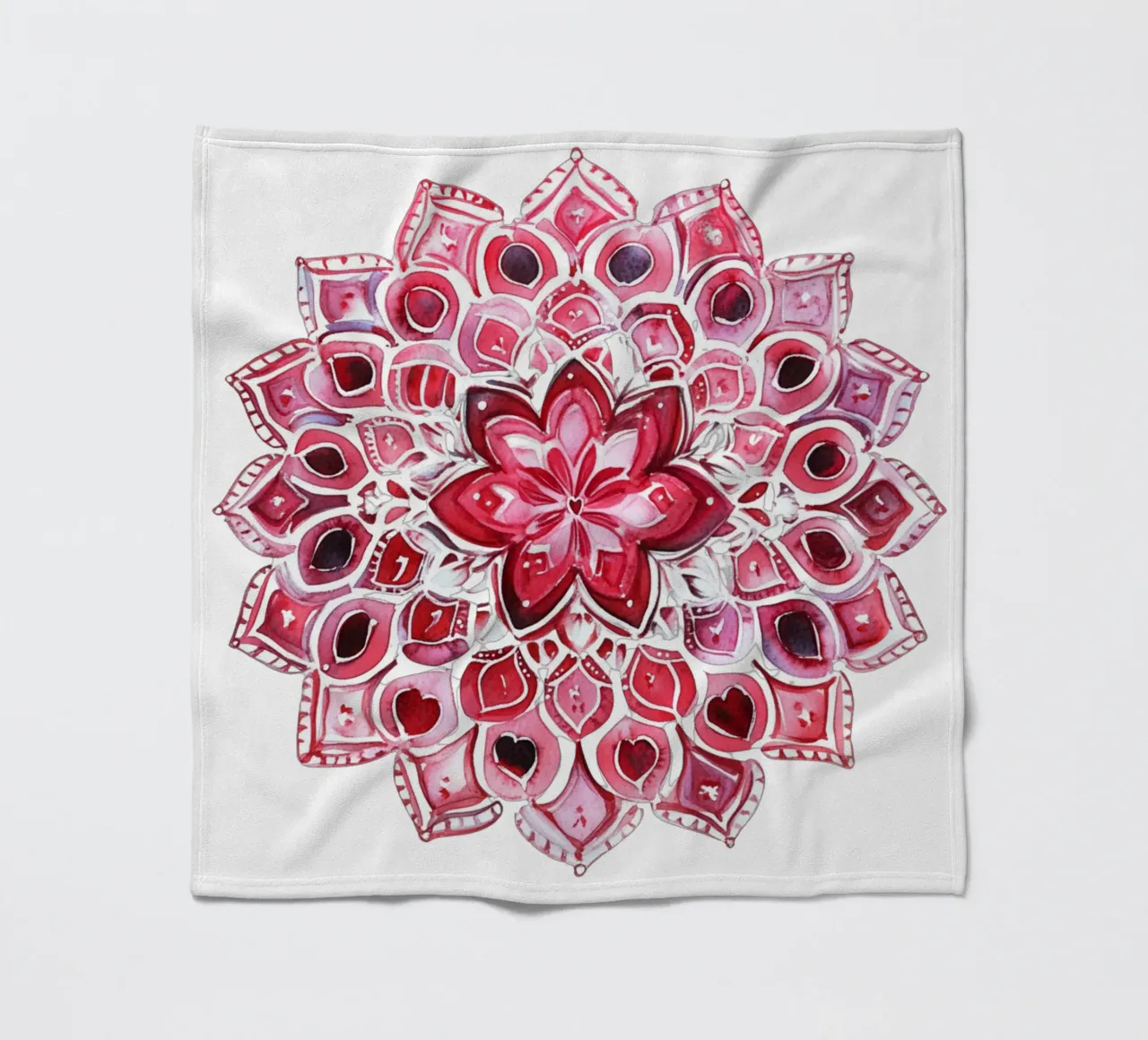 Mandala dell'amore ad acquerello coperta in pile da Spiritual Touch