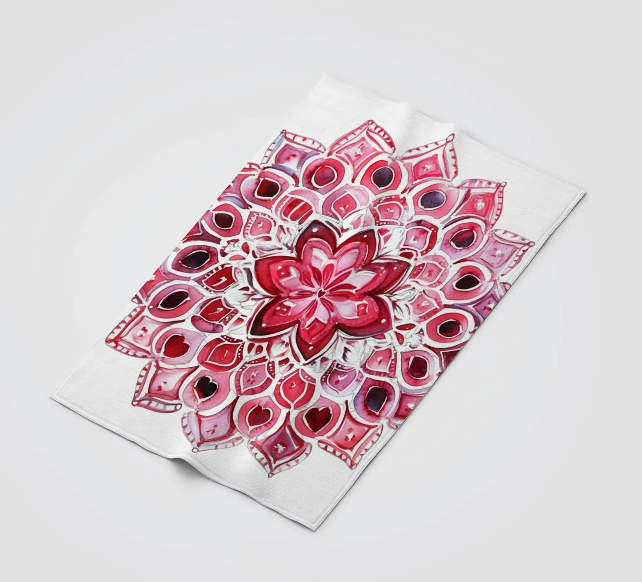 Mandala dell'amore ad acquerello coperta in pile da Spiritual Touch
