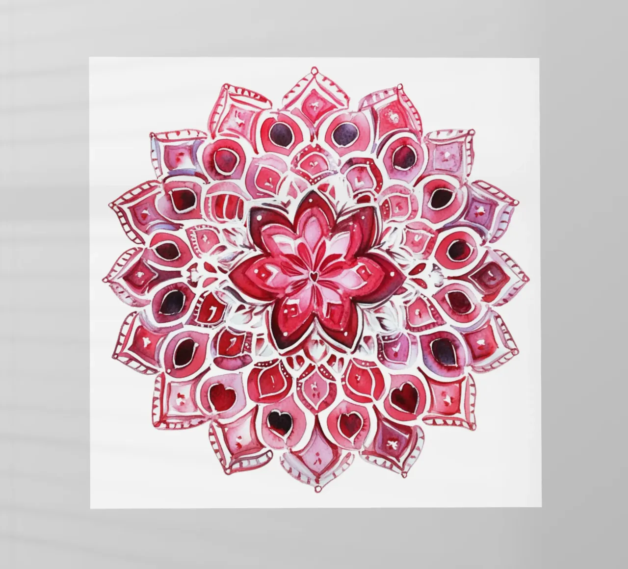 Mandala dell'amore ad acquerello pellicola backlit da Spiritual Touch