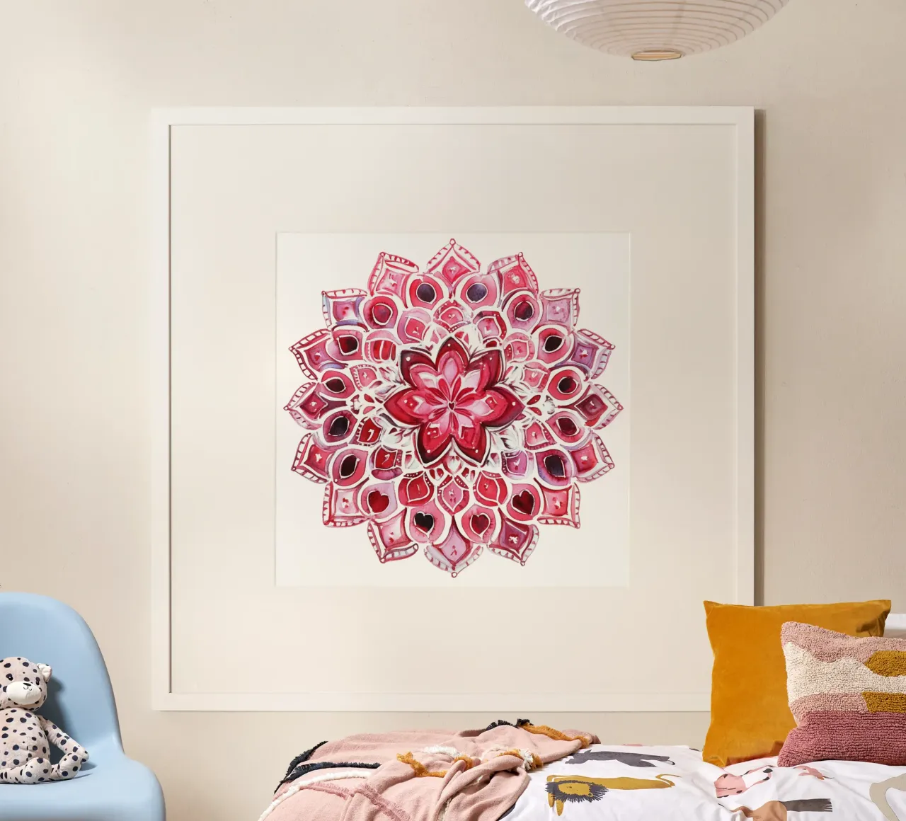 Mandala dell'amore ad acquerello poster da Spiritual Touch