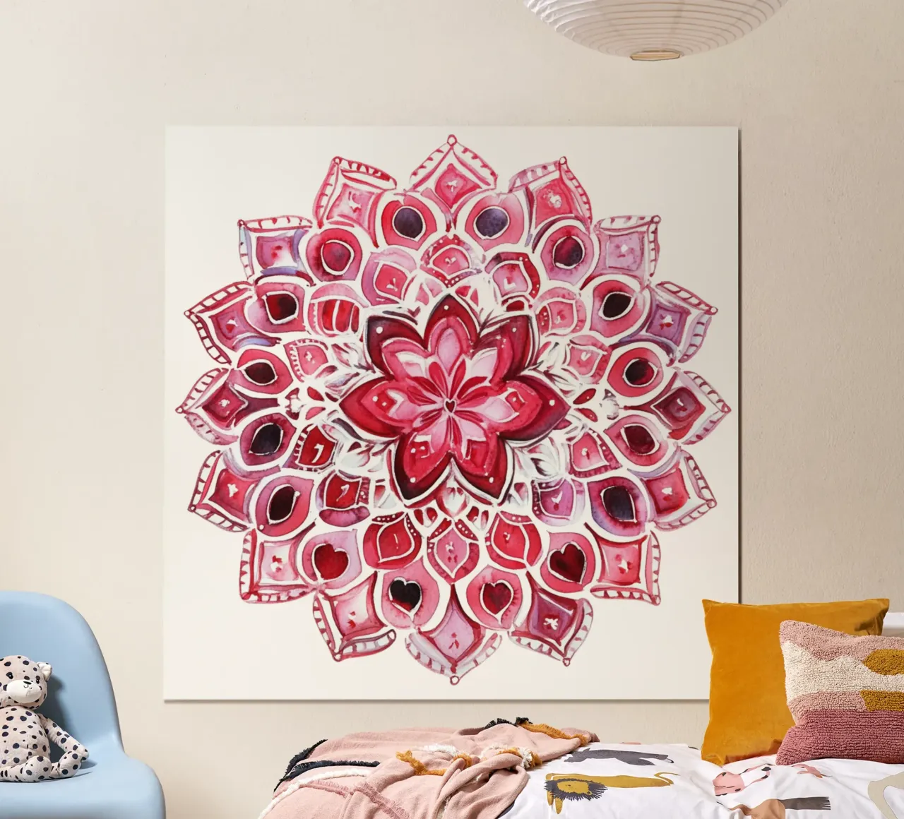 Mandala dell'amore ad acquerello poster da Spiritual Touch