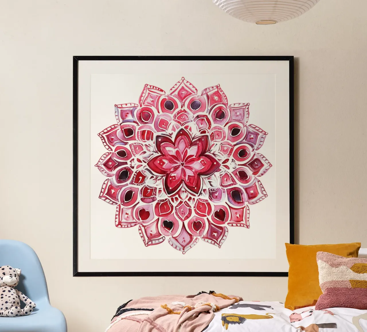 Mandala dell'amore ad acquerello poster da Spiritual Touch