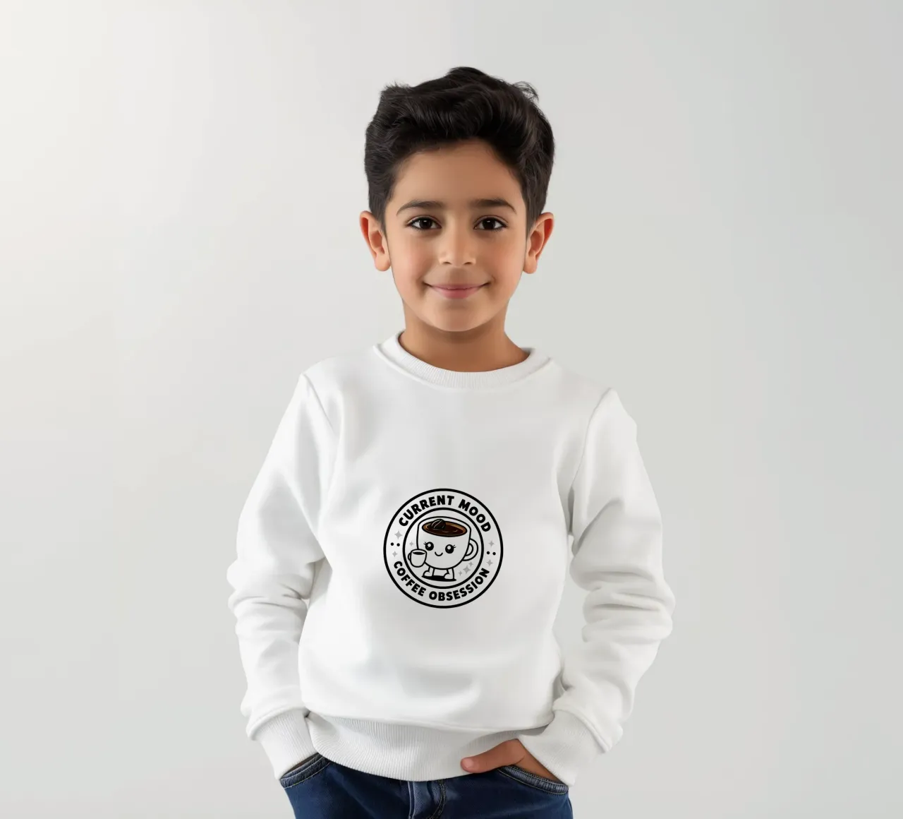 Ossessionati dal caffè felpa bambino da 🥝 KIWI STORE