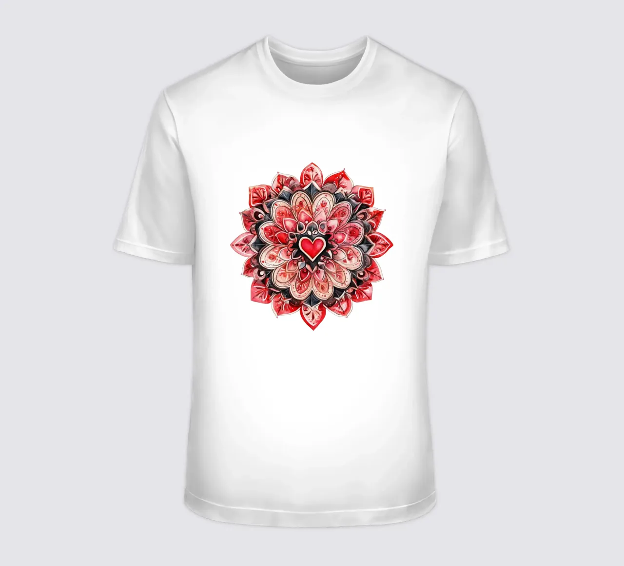Mandala dell'amore ad acquerello t-shirt da Spiritual Touch