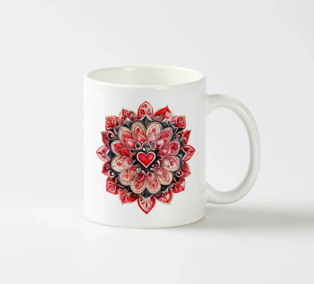 Mandala dell'amore ad acquerello tazza in ceramica da Spiritual Touch