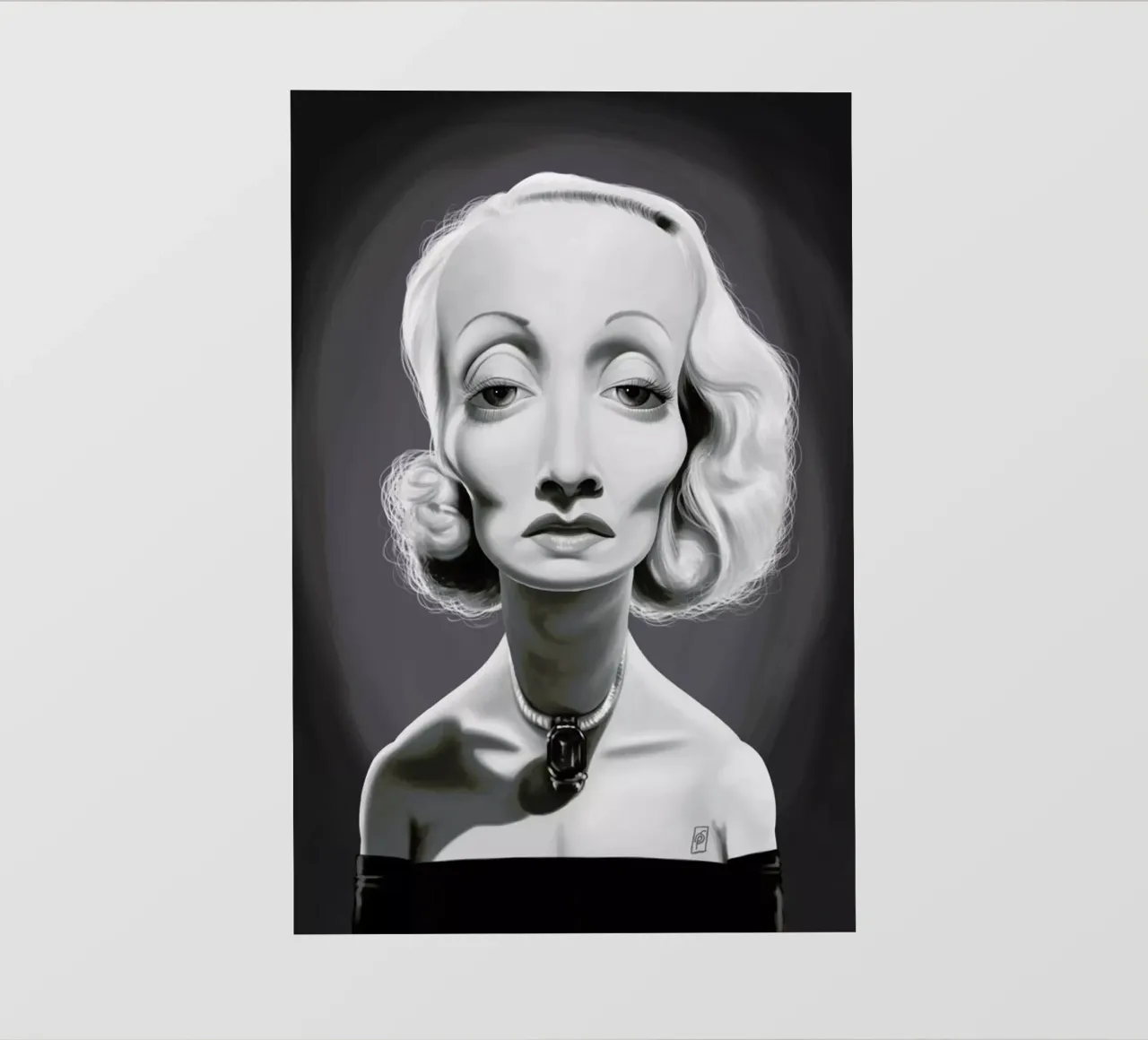 Marlene Dietrich pellicola backlit da Rob Art | Illustration