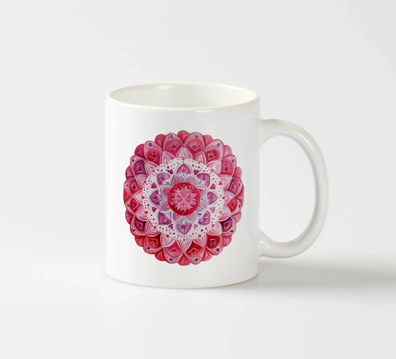 Mandala dell'amore ad acquerello tazza in ceramica da Spiritual Touch
