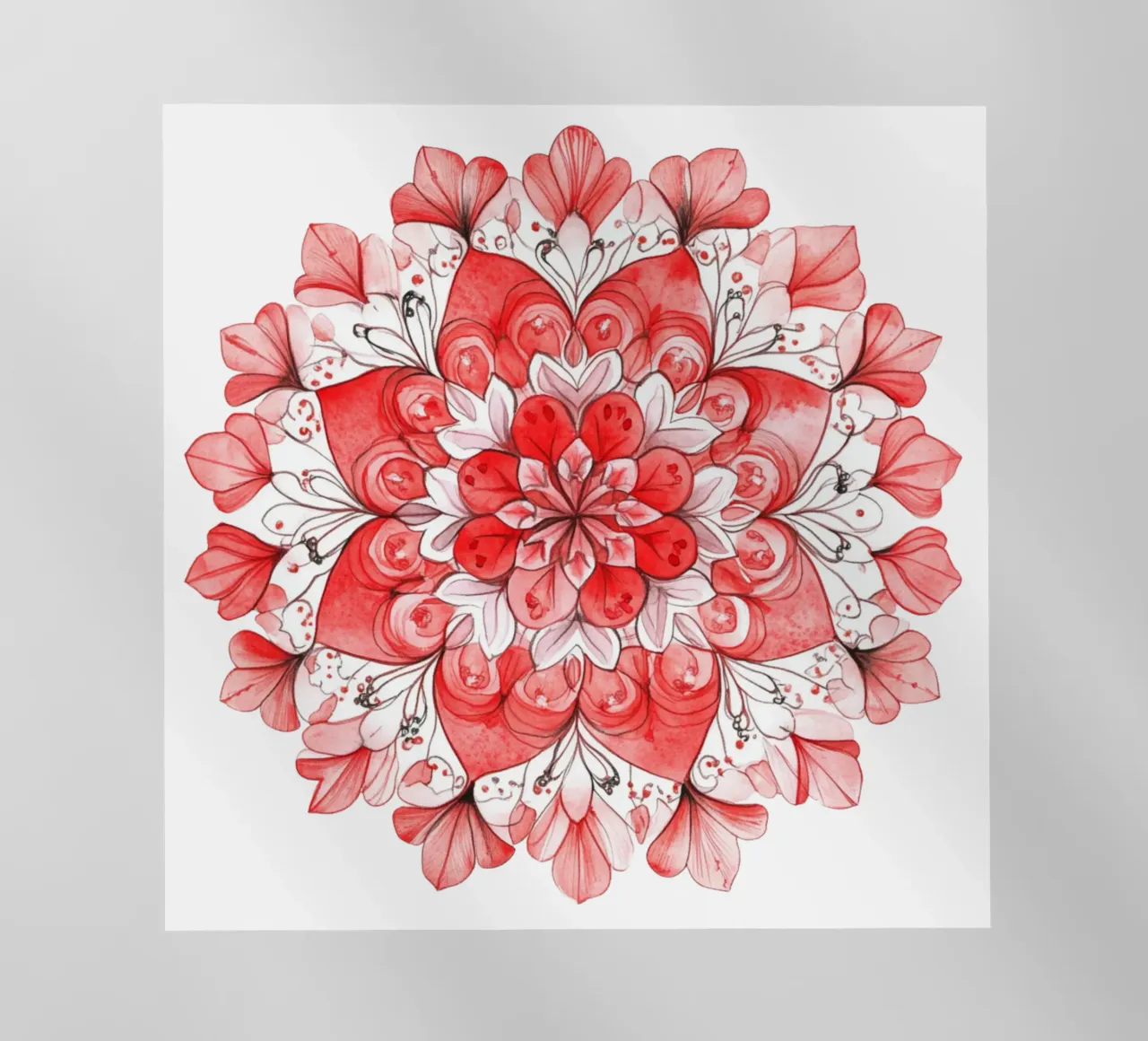 Mandala dell'amore ad acquerello pellicola backlit da Spiritual Touch