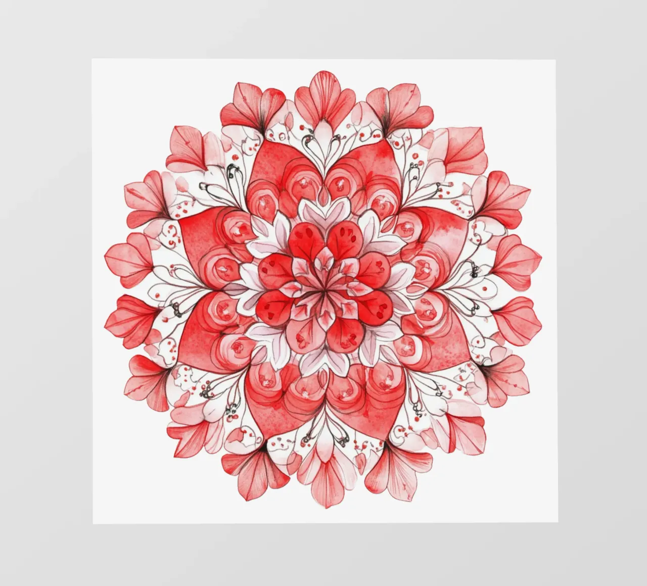 Mandala dell'amore ad acquerello pellicola backlit da Spiritual Touch