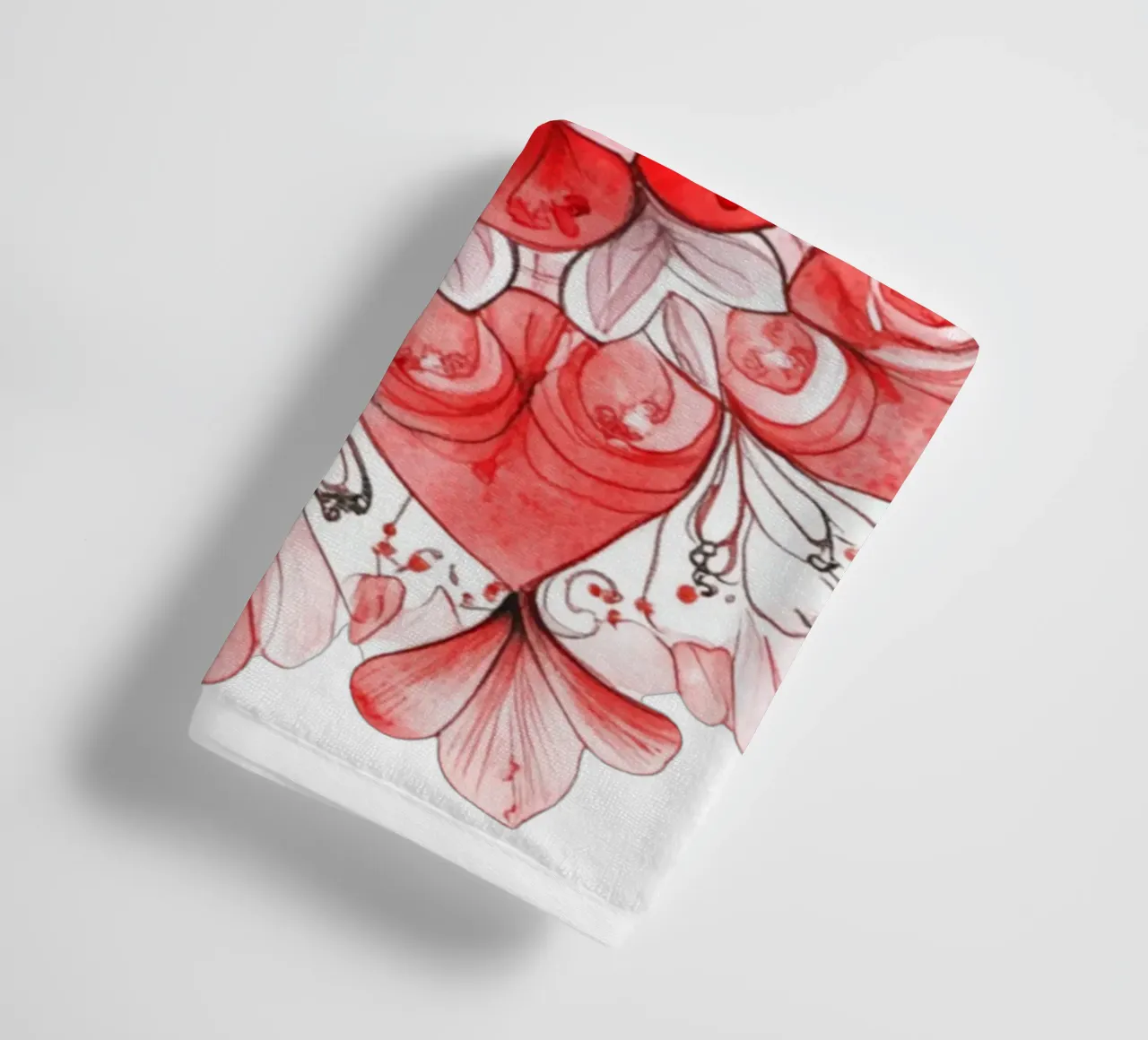 Mandala dell'amore ad acquerello asciugamano da bagno da Spiritual Touch