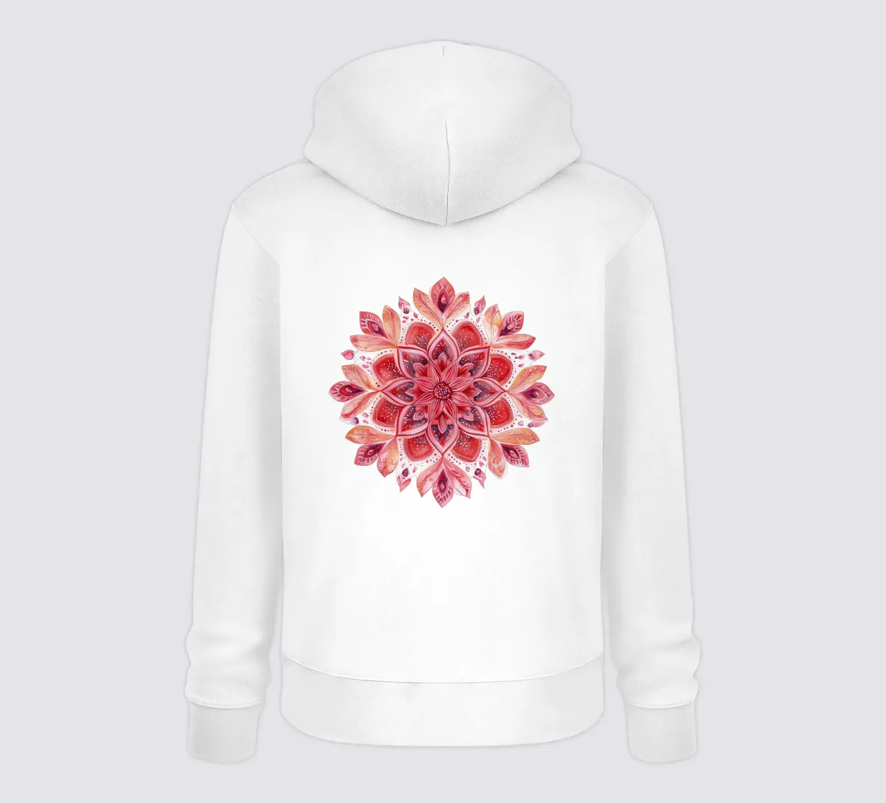 Mandala dell'amore ad acquerello felpa con cappuccio da Spiritual Touch
