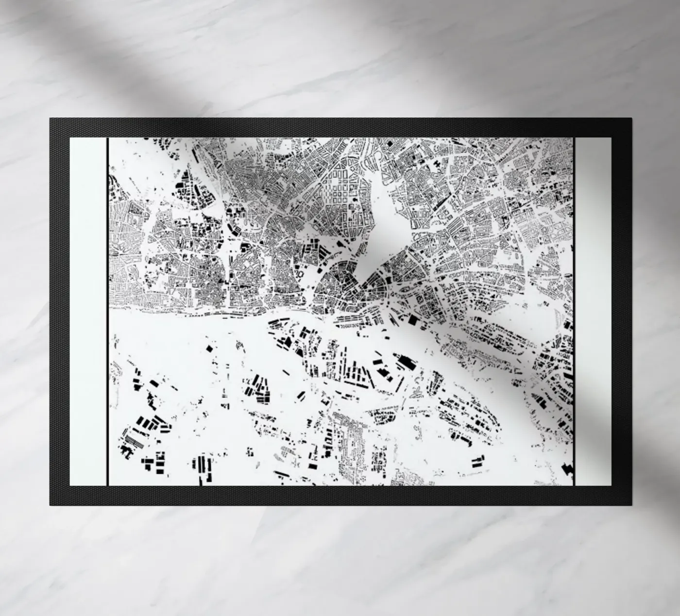 Hamburg Map Schwarzplan zerbino da Hubert Roguski