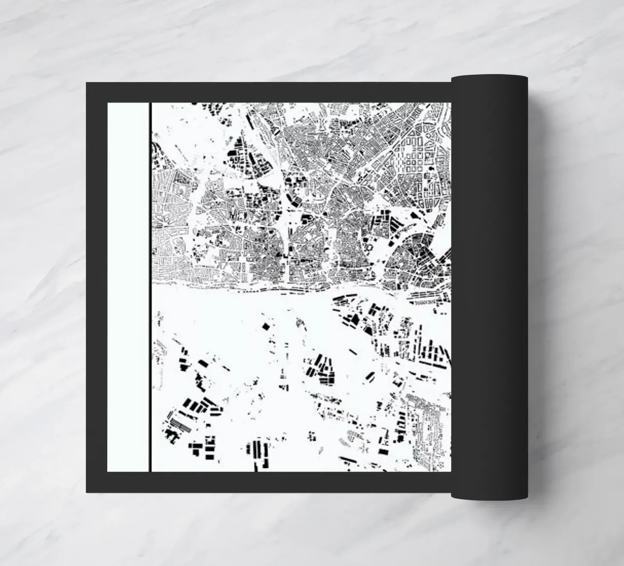 Hamburg Map Schwarzplan zerbino da Hubert Roguski