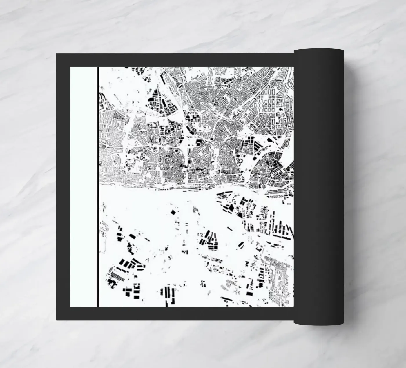 Hamburg Map Schwarzplan zerbino da Hubert Roguski