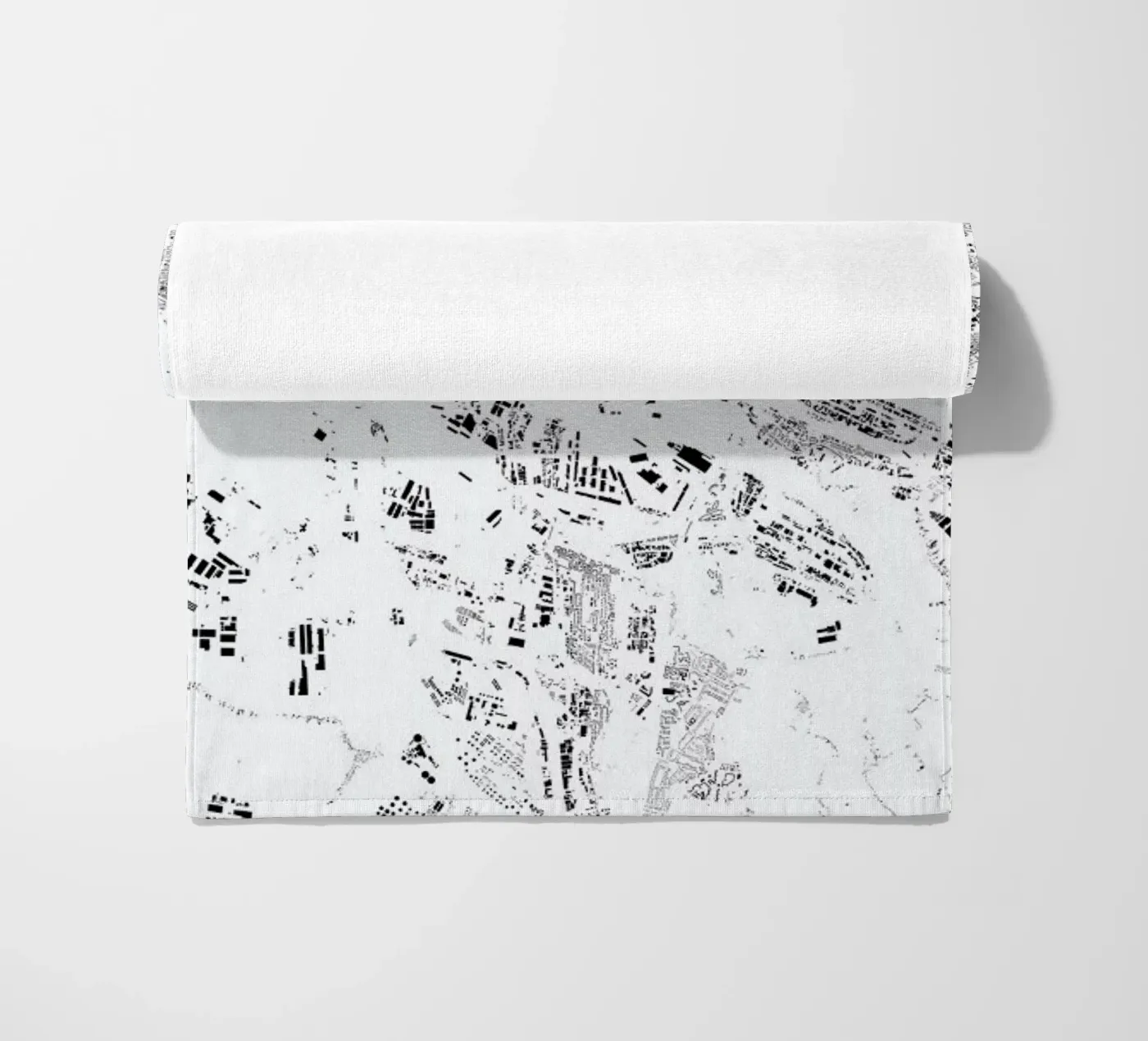 Hamburg Map Schwarzplan telo mare da Hubert Roguski