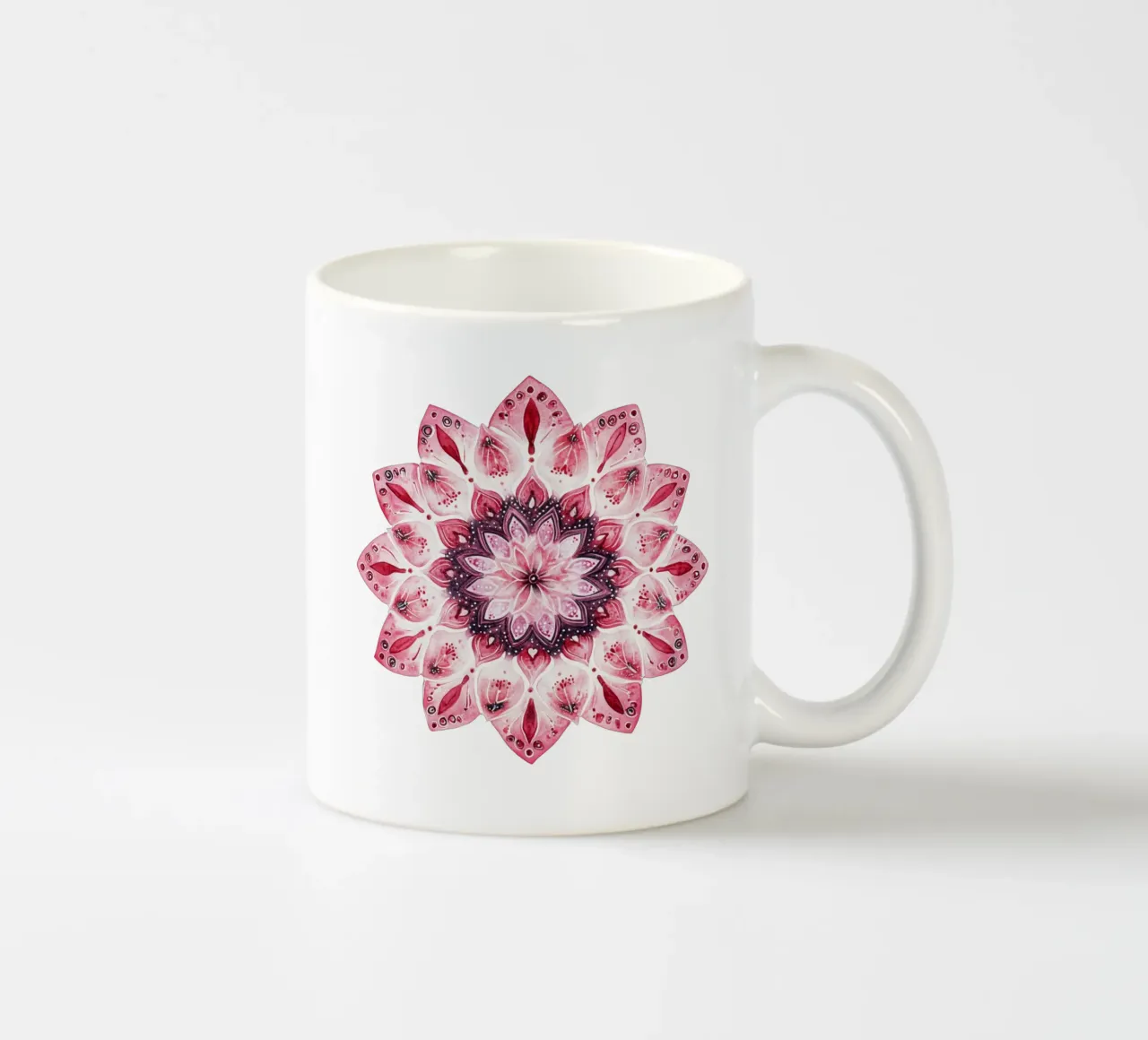 Mandala dell'amore ad acquerello tazza in ceramica da Spiritual Touch