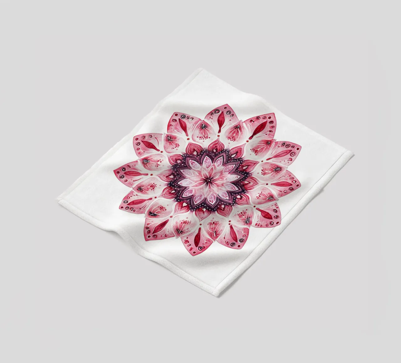 Mandala dell'amore ad acquerello coperta in pile da Spiritual Touch