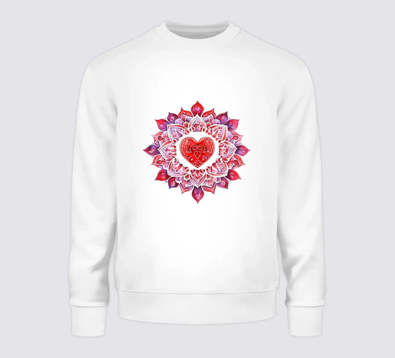 Mandala dell'amore ad acquerello felpa da Spiritual Touch