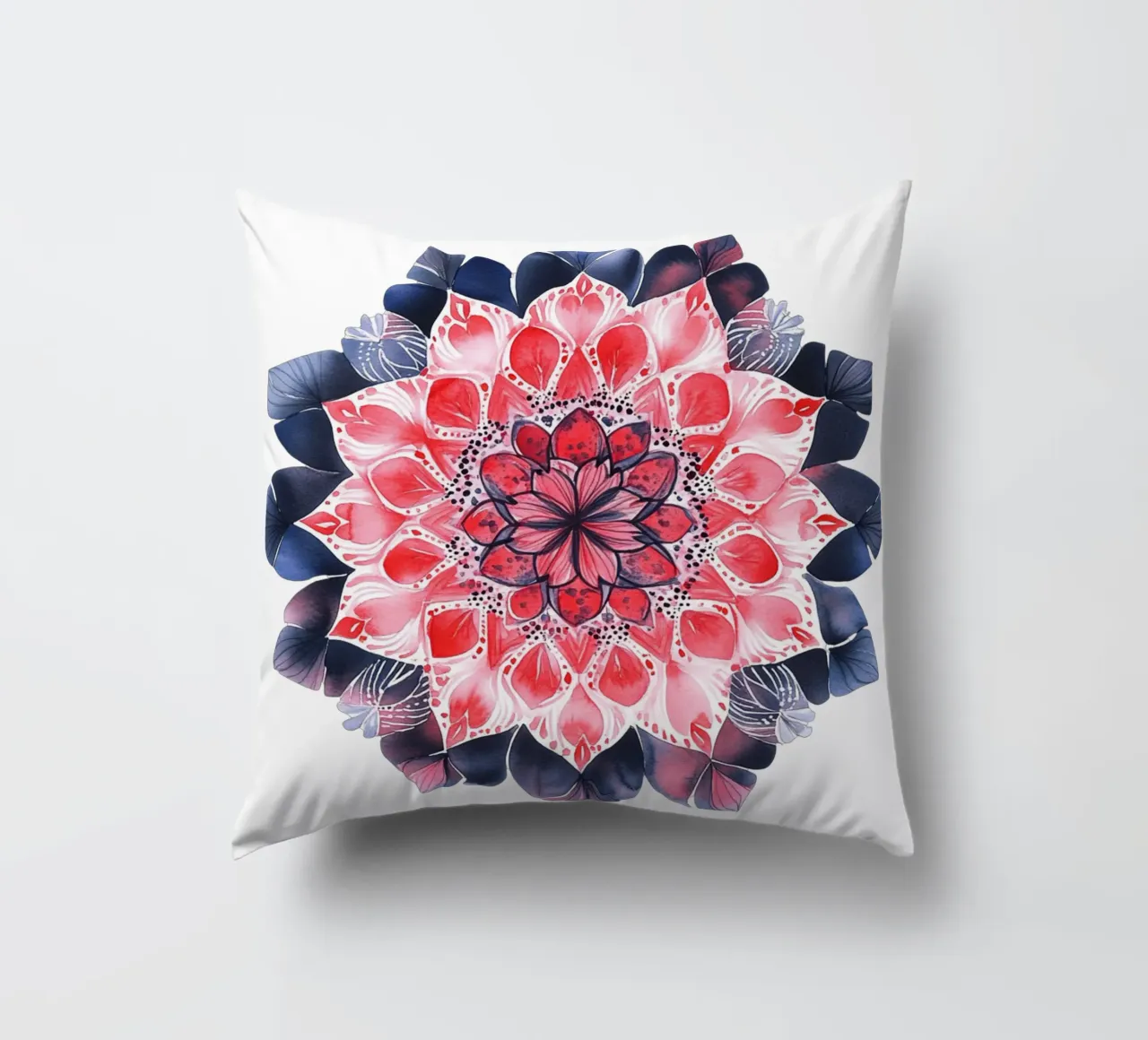 Mandala dell'amore ad acquerello cuscino da Spiritual Touch